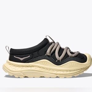 🖤🎫 HOKA ORA PRIMO SLIP ON BLACK VINTAGE YELLOW 🎫 🖤